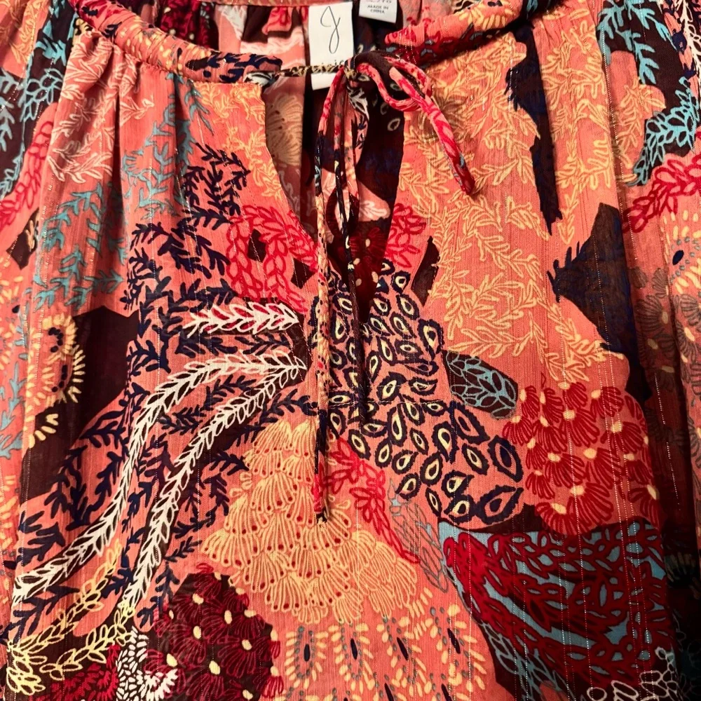 Joie multi pattern blouse size XL - Picture 2 of 6